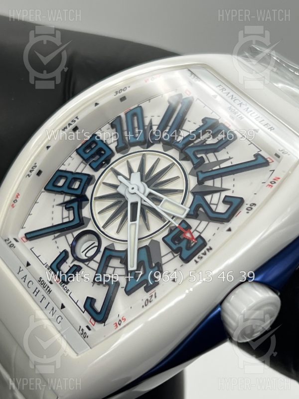 Фото 5 - Franck Muller Vanguard Yachting V 45 SC DT White