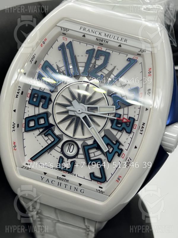 Фото 6 - Franck Muller Vanguard Yachting V 45 SC DT White