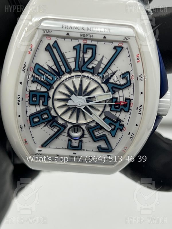 Фото 9 - Franck Muller Vanguard Yachting V 45 SC DT White