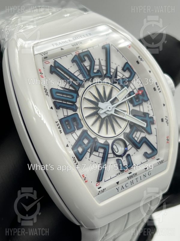 Фото 10 - Franck Muller Vanguard Yachting V 45 SC DT White