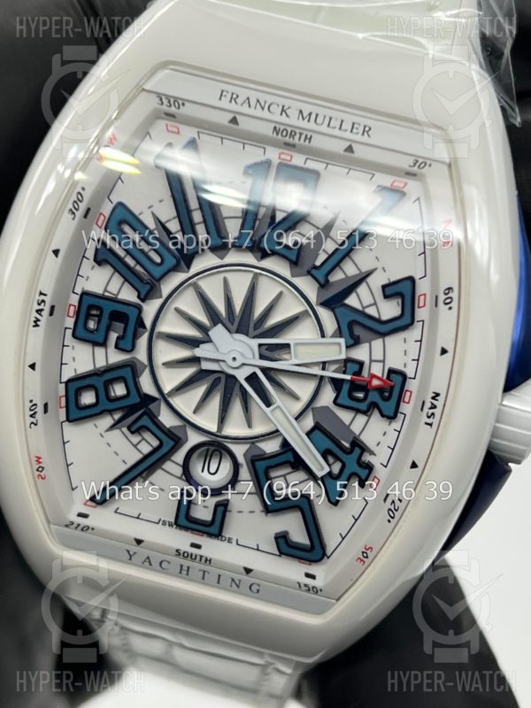 Фото 13 - Franck Muller Vanguard Yachting V 45 SC DT White