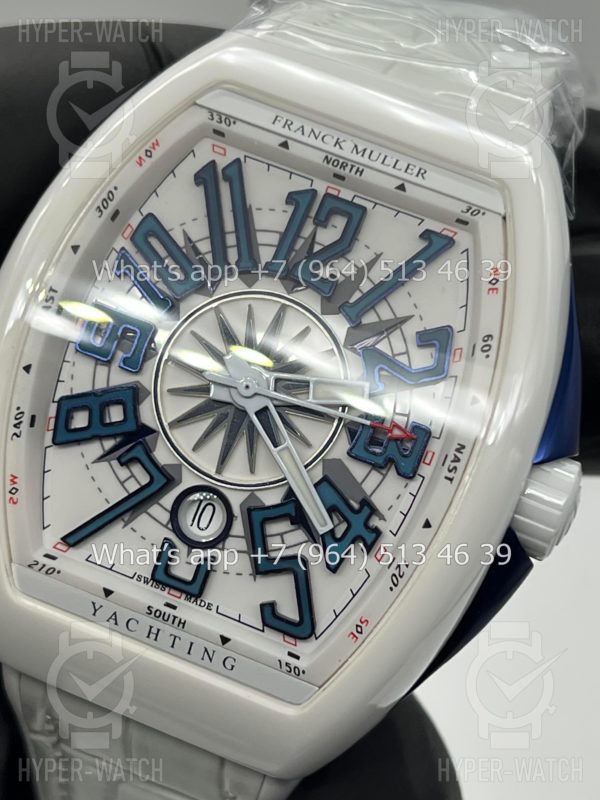 Фото 14 - Franck Muller Vanguard Yachting V 45 SC DT White