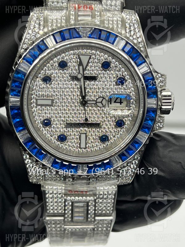 Фото 2 - Rolex Submariner 40mm Diamond Blue Steel