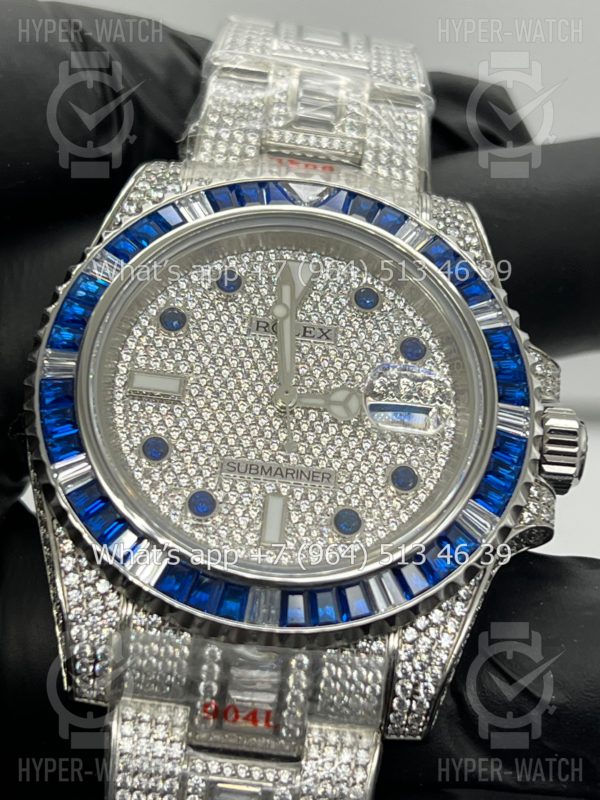 Фото 4 - Rolex Submariner 40mm Diamond Blue Steel