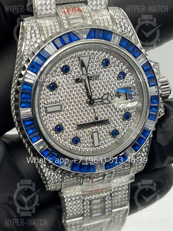 Фото 6 - Rolex Submariner 40mm Diamond Blue Steel