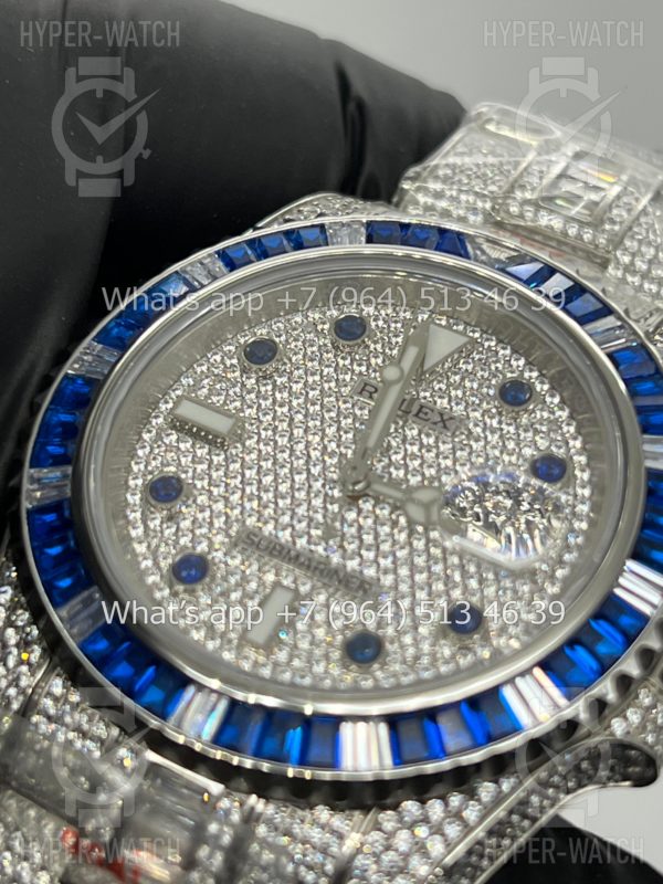 Фото 9 - Rolex Submariner 40mm Diamond Blue Steel